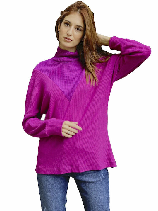 Lipsy London Women's Long Sleeve Sweater Purple