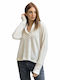 Lipsy London Women's Long Sleeve Sweater Woolen with V Neckline ecru (ecru)