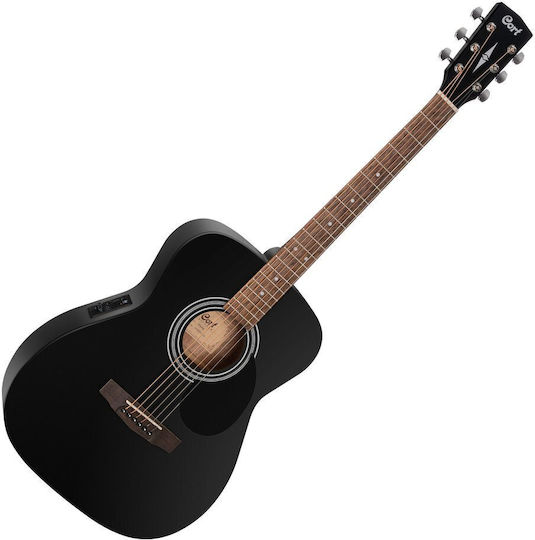 Cort Ηλεκτροακουστική Κιθάρα Black / Black Satin