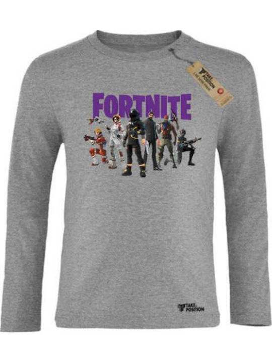 Детска блуза Дълъг ръкав Бял Fortnite