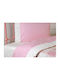 Down Town Home Bettwäsche-Set Halb-Doppel Baumwolle 507 Stars Rosa 200x270cm 4Stück