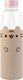 Pusheen Glass Kids Water Bottle Set with Screw-on Cap Non Spill Beige 500ml