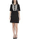 BCBG Maxazria Mini Σεμιζιέ Φόρεμα BLACK