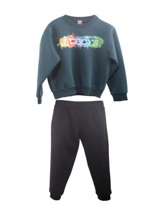 Joyce Kids Sweatpants Set D. Green 2pcs