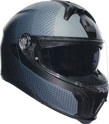 AGV Matt Black / Grey Cască de motocicletă Modular ECE 22.06 1620gr