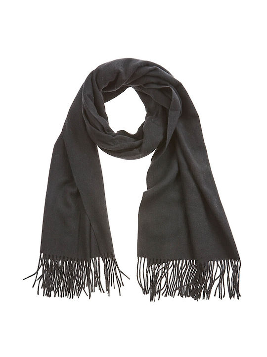 Verde Women's Wool Scarf Black