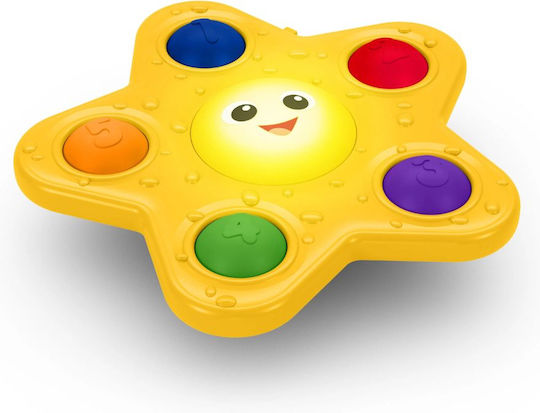 Baby Einstein Jucărie pentru Bebeluși Pop & Glow Starfish cu Muzică și Lumină pentru 0++ Luni