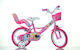 Dino Bikes Cartoon 16" Παιδικό Ποδήλατo Πόλης Ροζ