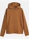 Kids Sweatshirt with Hood and Pockets Brown