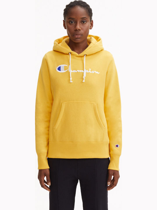 Women's Sweatshirt Hooded Yellow