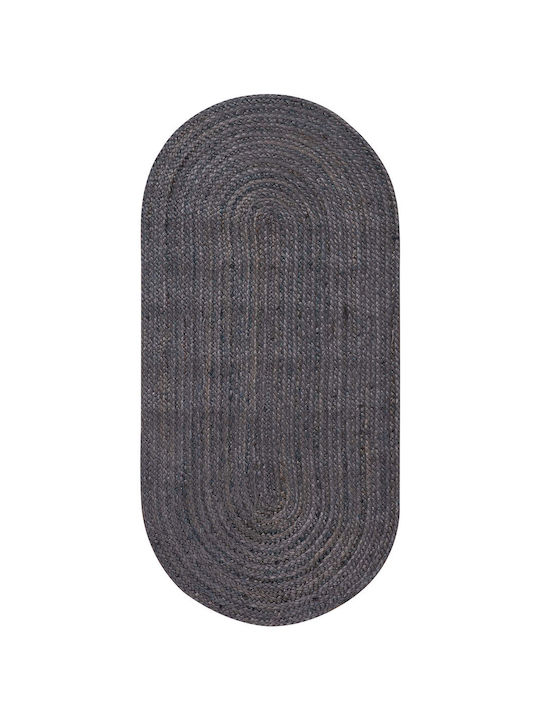 Silk Fashion 1752 Rug Rectangular Summer from Jute Dark Grey