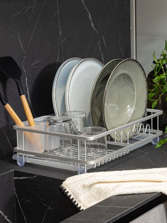 Estia Aluminum Sink Drainer White 12x50x30cm