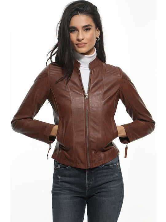 Newton Leather Clive Κοντό Δερμάτινο Γυναικείο ...