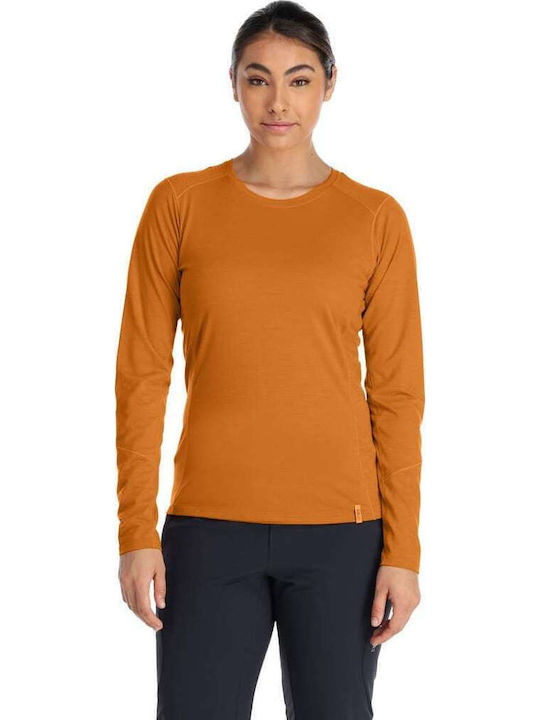Damen Bluse Langärmelig Braun