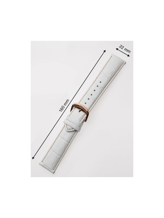 Perigaum Leather Strap White