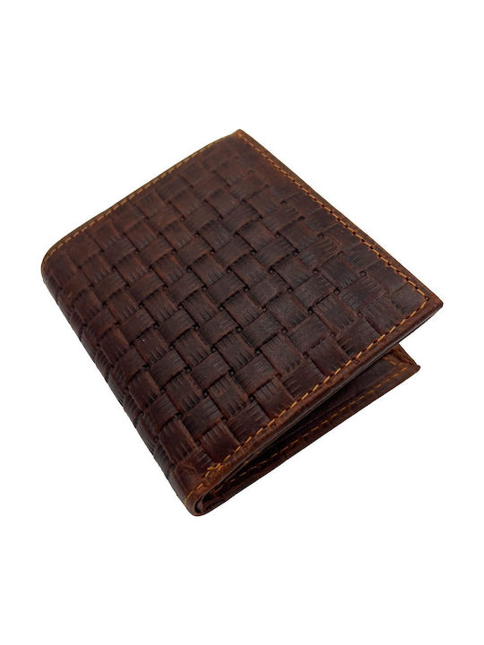 Leather Men's Wallet Cards with RFID Brown