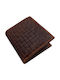 Leather Men's Wallet Cards with RFID Brown