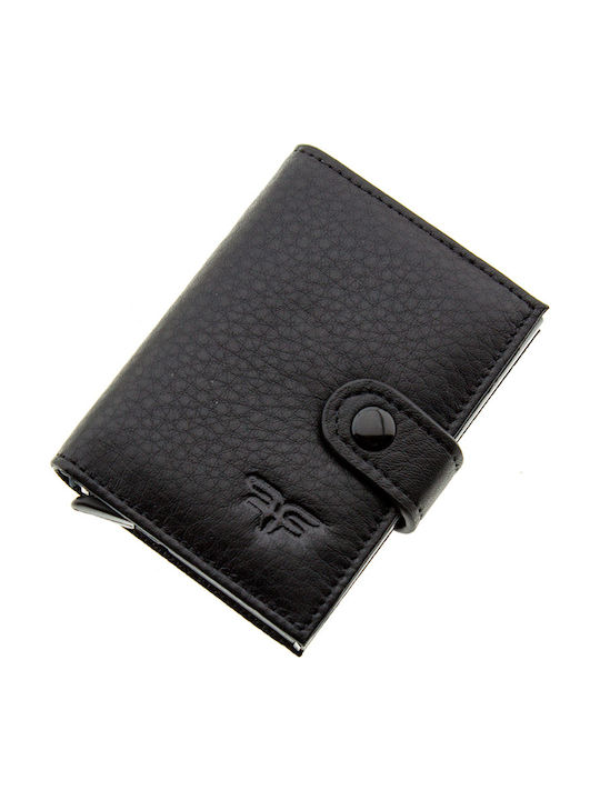 Forest Men's Leather Card Wallet Black