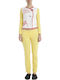 Pepita Winter Damen Pyjama-Set Gelb