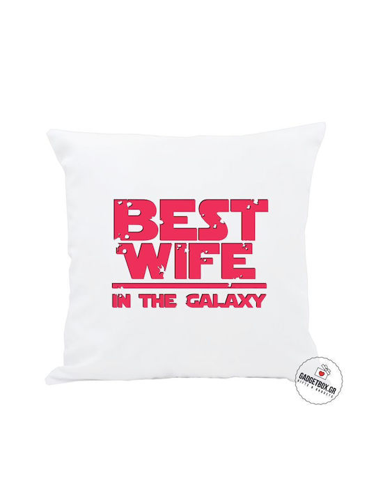 I-Total I-Total Sofa Cushion Best Wife In The Galaxy White 30x30cm