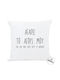 I-Total Sofa Cushion For My Boy White 30x30cm