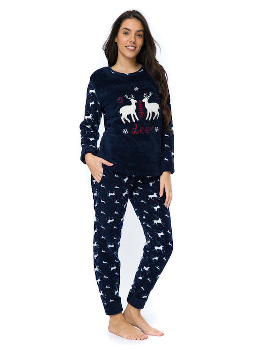 SNC Homewear Set Pijamale pentru Femei Albastru