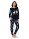 SNC Homewear Set Pijamale pentru Femei Albastru
