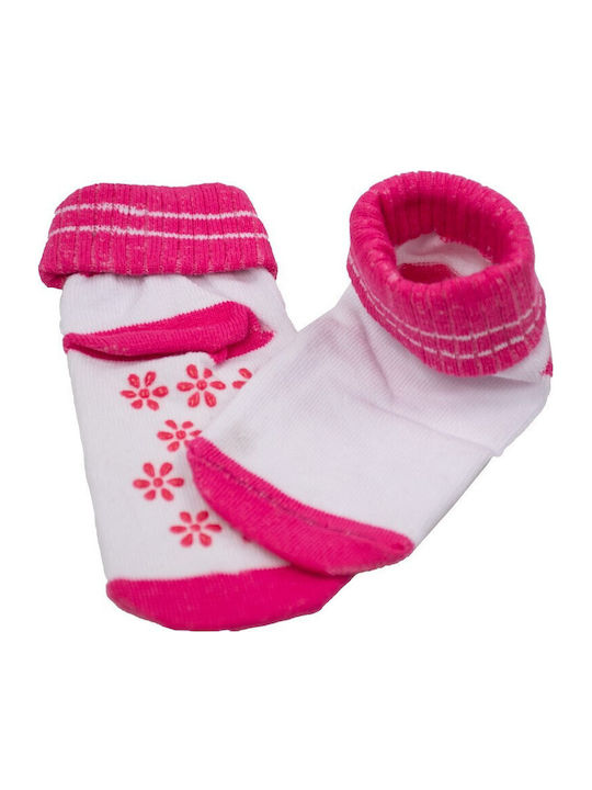 Kamtex Baby Αντιολισθητικές Παιδικές Κάλτσες Μακριές Φούξια