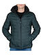 4F Herren Winter Jacke Lässig Schwarz