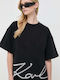Karl Lagerfeld Karl Damen T-shirt Black