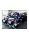 Detexpol 4937 Set Husă de Pilotă 160x200 cm Single cu Față de Pernă Albastră