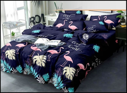 Detexpol 4937 Set Simplu 160x200 cm Albastru Detexpol 4937 Set Simplu 160x200 cm Albastru