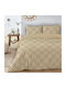 Isadore Lorraine Duvet Cover Set Cotton Single with Pillowcase 160x245 Geometrica Beige