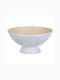 BigBuy Fruit Bowl made of Bamboo White 30x30x14.5cm