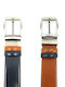 Men's Belt Leather Double Sided Black