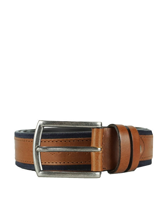 Gad Men's Belt Leather Tabac Brown