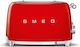 Smeg Toaster 4 Slots 2000W Red