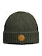 Beanie Unisex Fleece Σκούφος Πλεκτός σε Χακί χρώμα