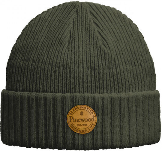 Beanie Unisex Fleece Beanie Knitted in Khaki color