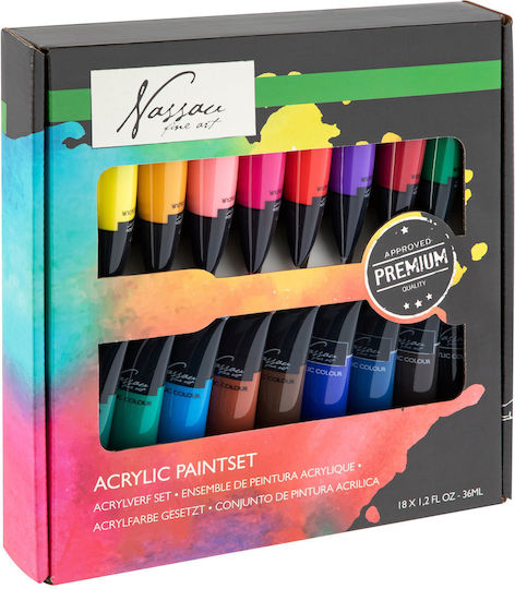 Nassau Fine Art Set Culori Acrilice Pictură 36ml 1buc