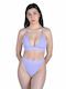 Set Bikini Brazil Ψηλόμεσο Λιλά