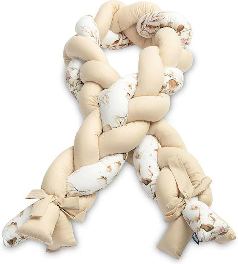 Sensillo Crib Bumpers Braided Inside beige 210cm