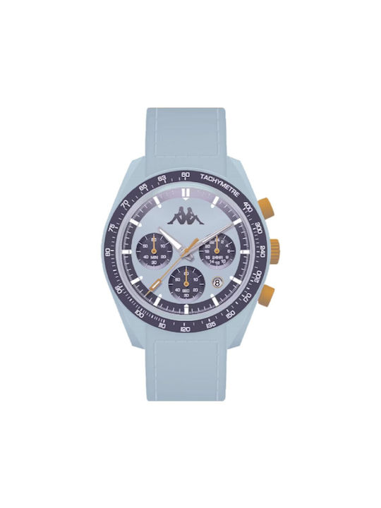 Kappa Watch with Blue Rubber Strap