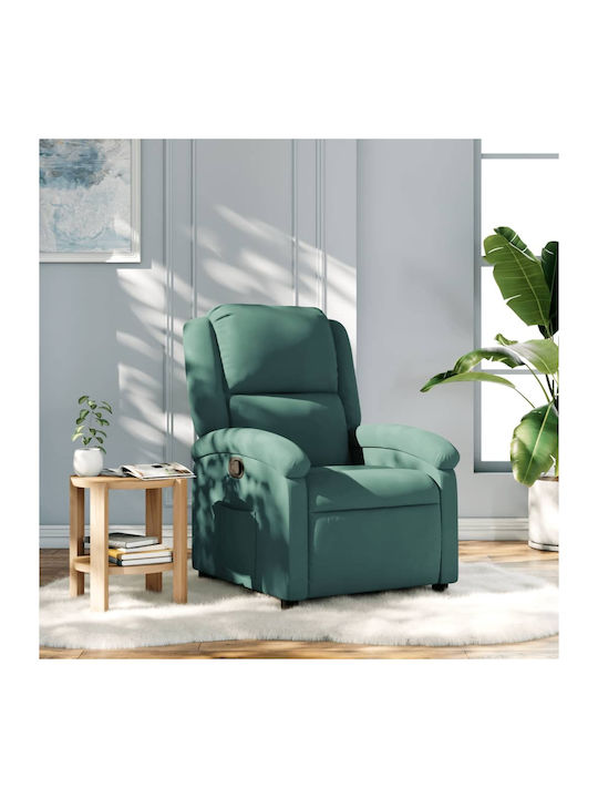 Relaxsessel mit Fußhocker Samt Dark Green 71x86...