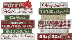 XMASfest Christmas Decorative Sign 29.5x26cm.