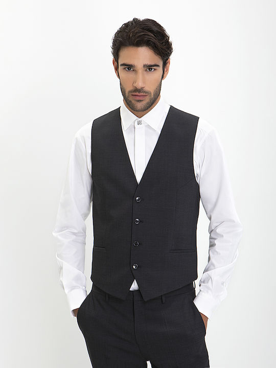 Hugo Boss Men's Vest Slim Fit anthracite