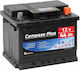 Compass Car Battery Plus with Capacity 44Ah and CCA 360A