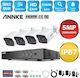 Annke Σύστημα Παρακολούθησης DW81KD + CR1BG 4 Καμερών CCTV 5MP με Καταγραφικό DVR
