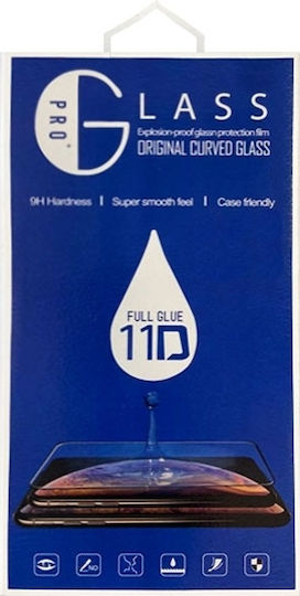 0.3mm Full Glue Full Face Tempered Glass Black (Realme C21Y, Realme C25Y)