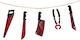 Paper Carnival Garland for Halloween 1pcs